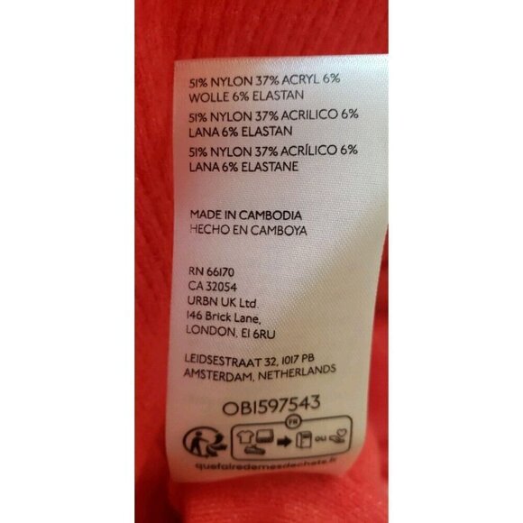 NEW FREE PEOPLE PHOEBE PULLOVER SCARLETT IBIS SWEATER SMALL - Picture 10 of 10